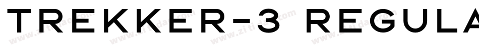 Trekker-3 Regular字体转换